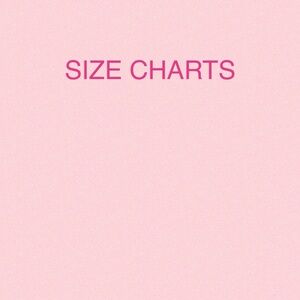 FASHION BOX SIZE CHARTS